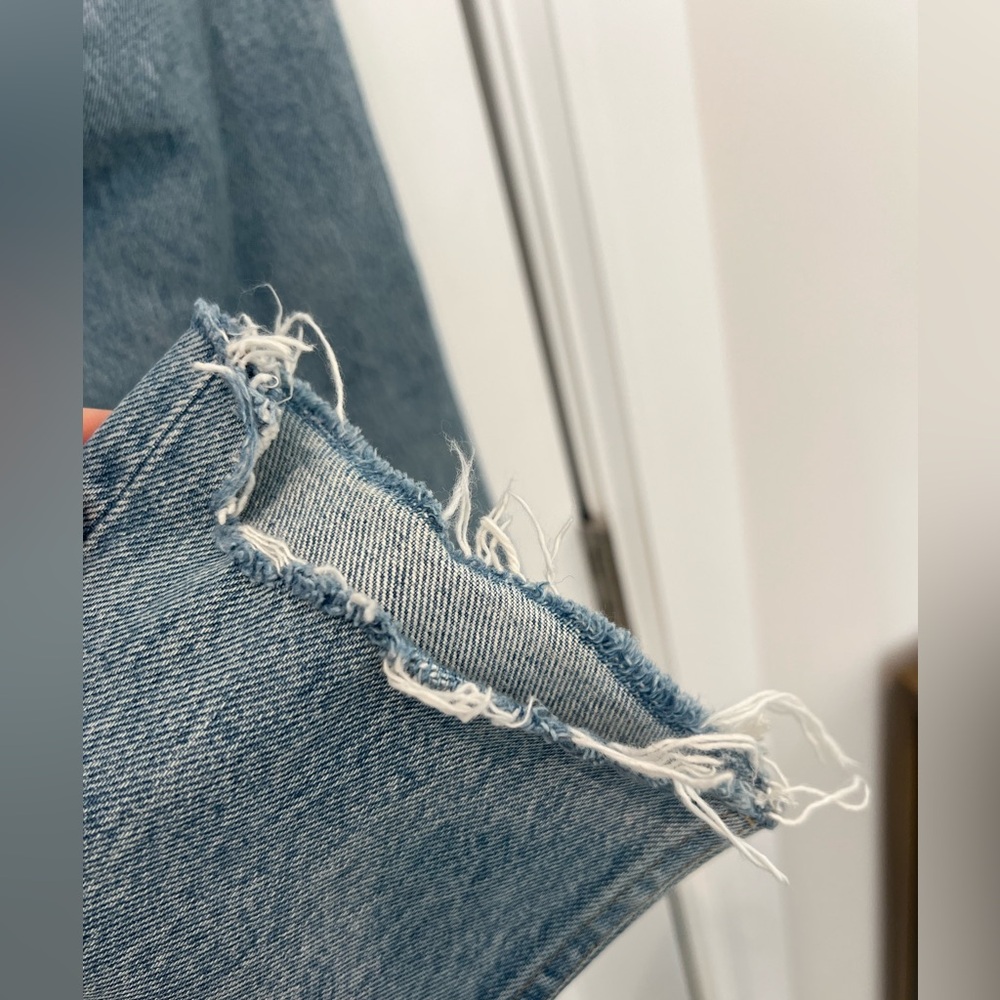 Agolde Riley High Rise Straight Cropped Jeans - Picture 4 of 6